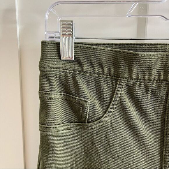 Spanx Jeanish Shaping Ankle Leggings Pants Pull On Olive Green Sz S - Picture 7 of 14